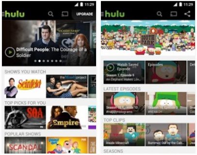 android apps, hulu