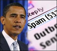 Obama inauguration spam