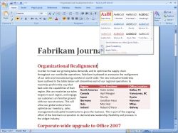 Microsoft Office 2007 - Word 2007 Screenshot